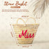 Bridesmaid Gift Tote, Hen Bachelorette Party Bags, Bridal Party Getting Ready Wedding Day Gift, Bridesmaid Proposal Gifts - Custom Bag Beach Personalized Bridesmaid Straw Totes Bag Gifts|Custom Large Beach Bags|Shopping Bag|Girls Trip Gift | Bachelorette Gift|Wedding Favors|Bridal Bride Bag Bridal Shower Gift For Bride To Be Gift Ideas Straw Basket Engagement Gift For Bride Tote Honeymoon Gift For Bride - Unique Gift